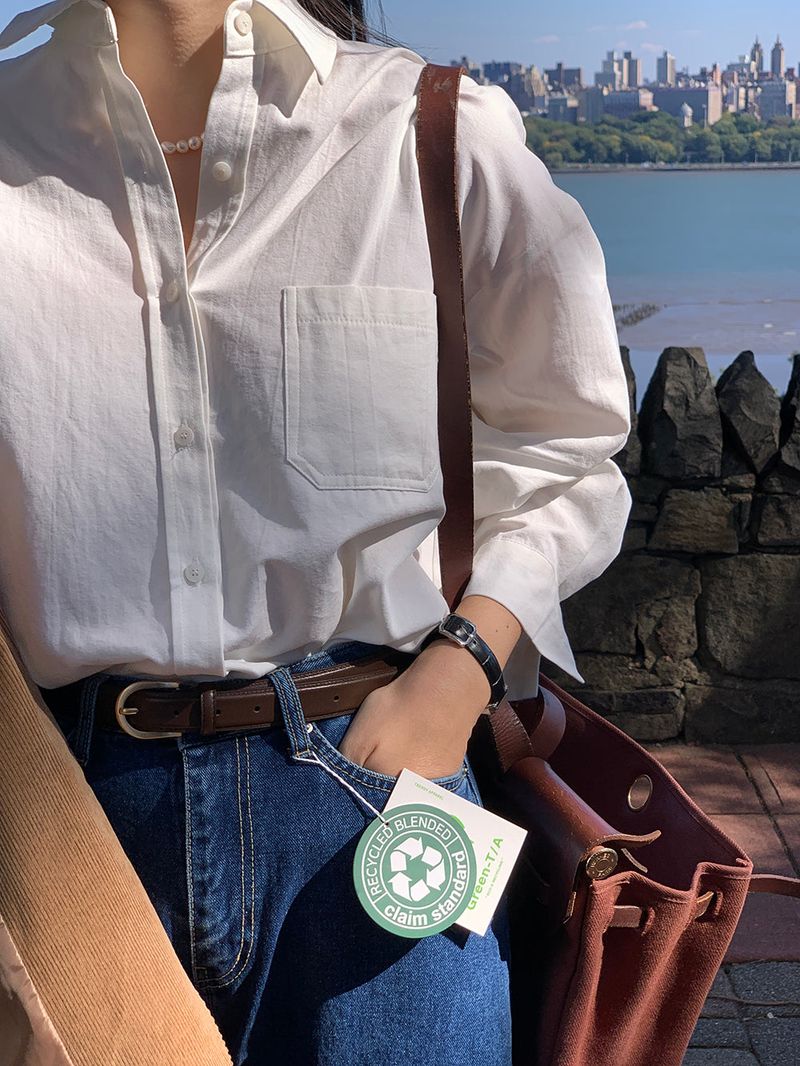 [Cowhide] Mid pick belt