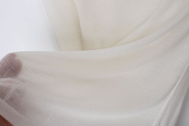 Wool boat neck T (Ivory)