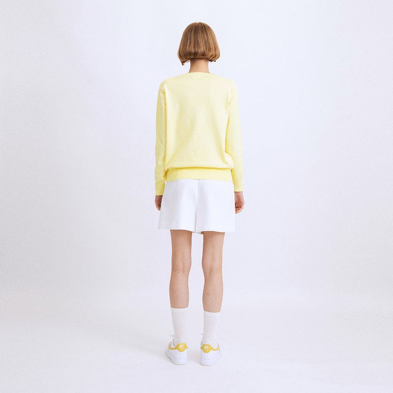 RCH mark Cardigan lemon yellow