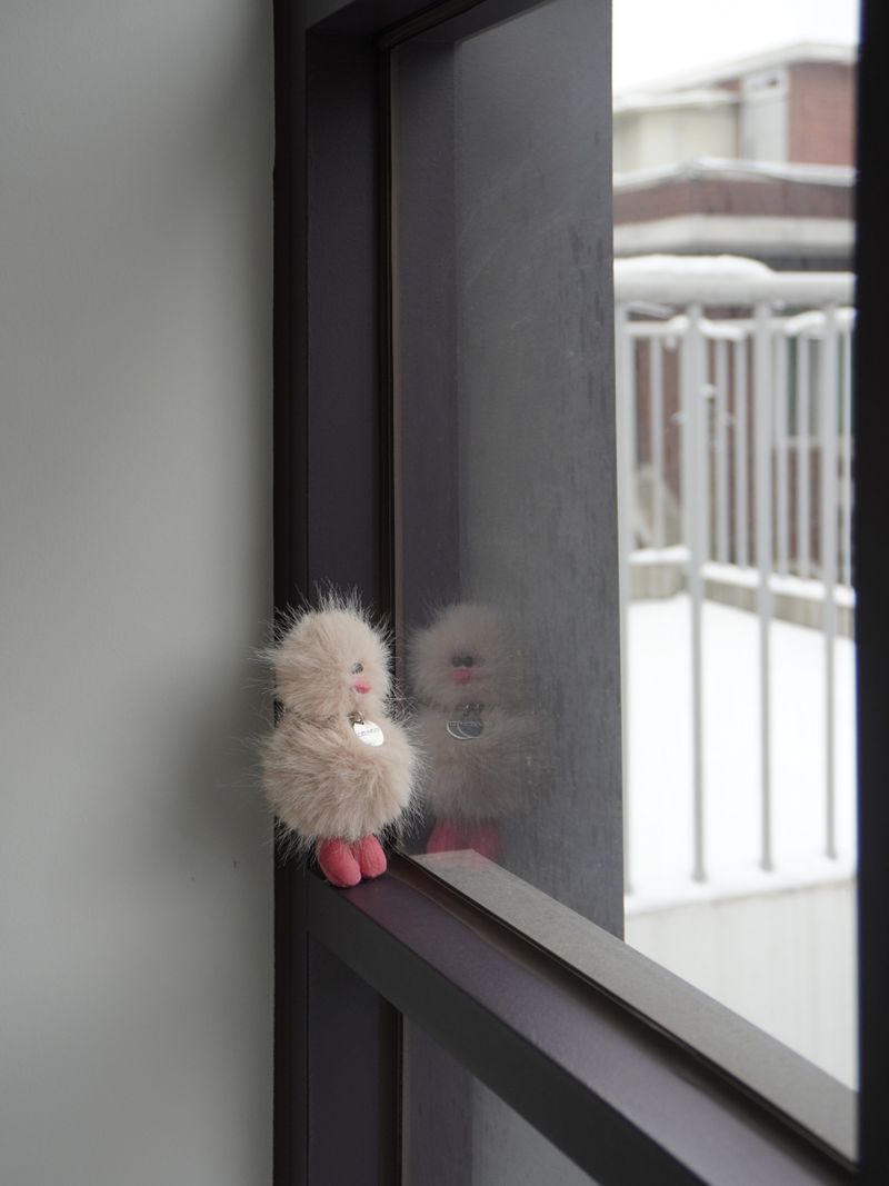 Cosymosy Mini Bird Keyring - Oatmeal