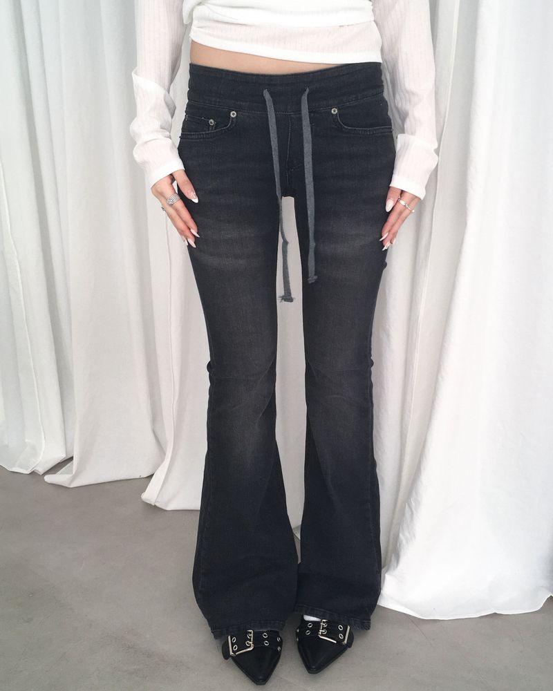 kyoive(コイブ)の「Banding low denim boots cut pants(Pants)」