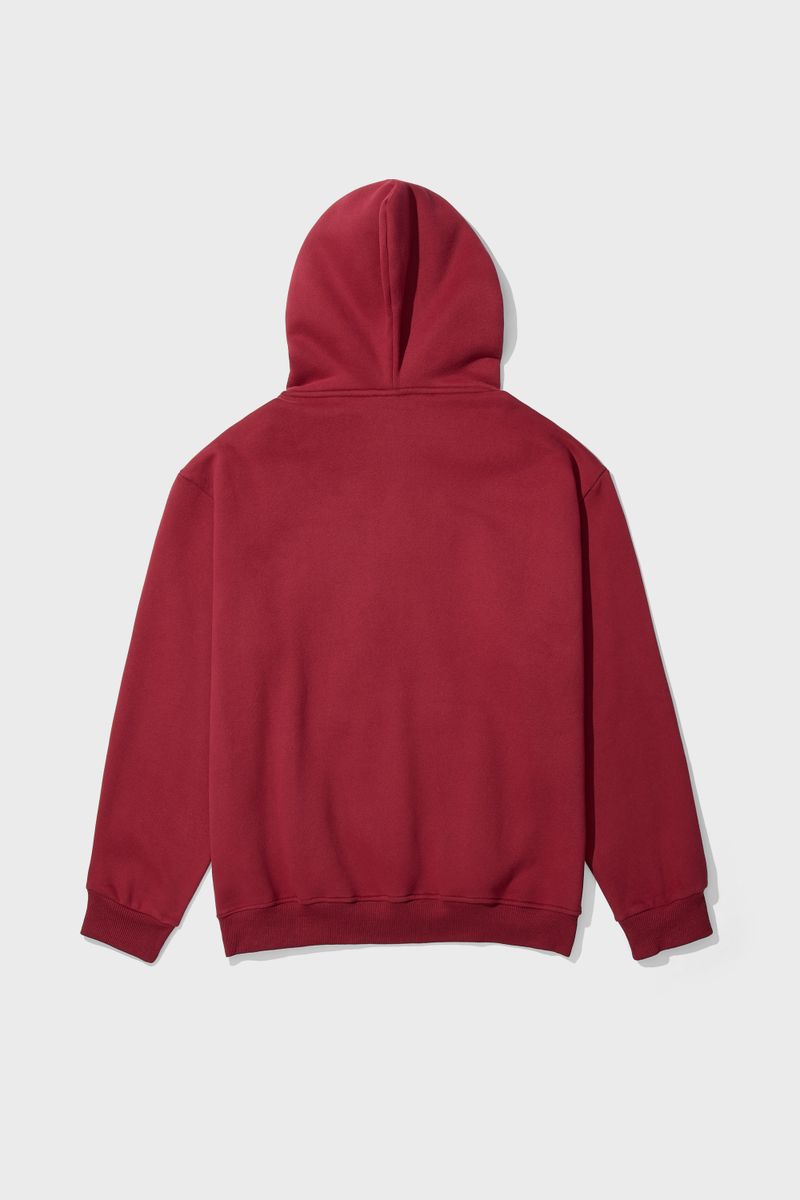 ARCHIVE LOGO HOODIE - BURGUNDY