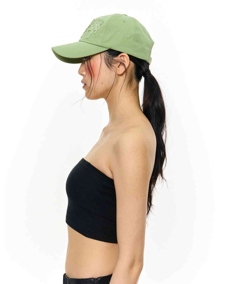 Dripping Patch Ball Cap _ Green