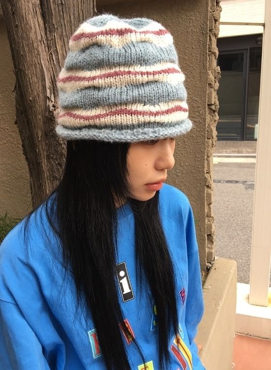 Omie Color Matching Stripe Beanie