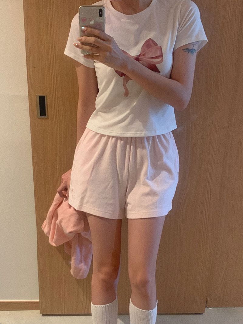 sweatsweet（スウェットスイート）の「Ice Cream Terry Shorts_pink（Pants）」