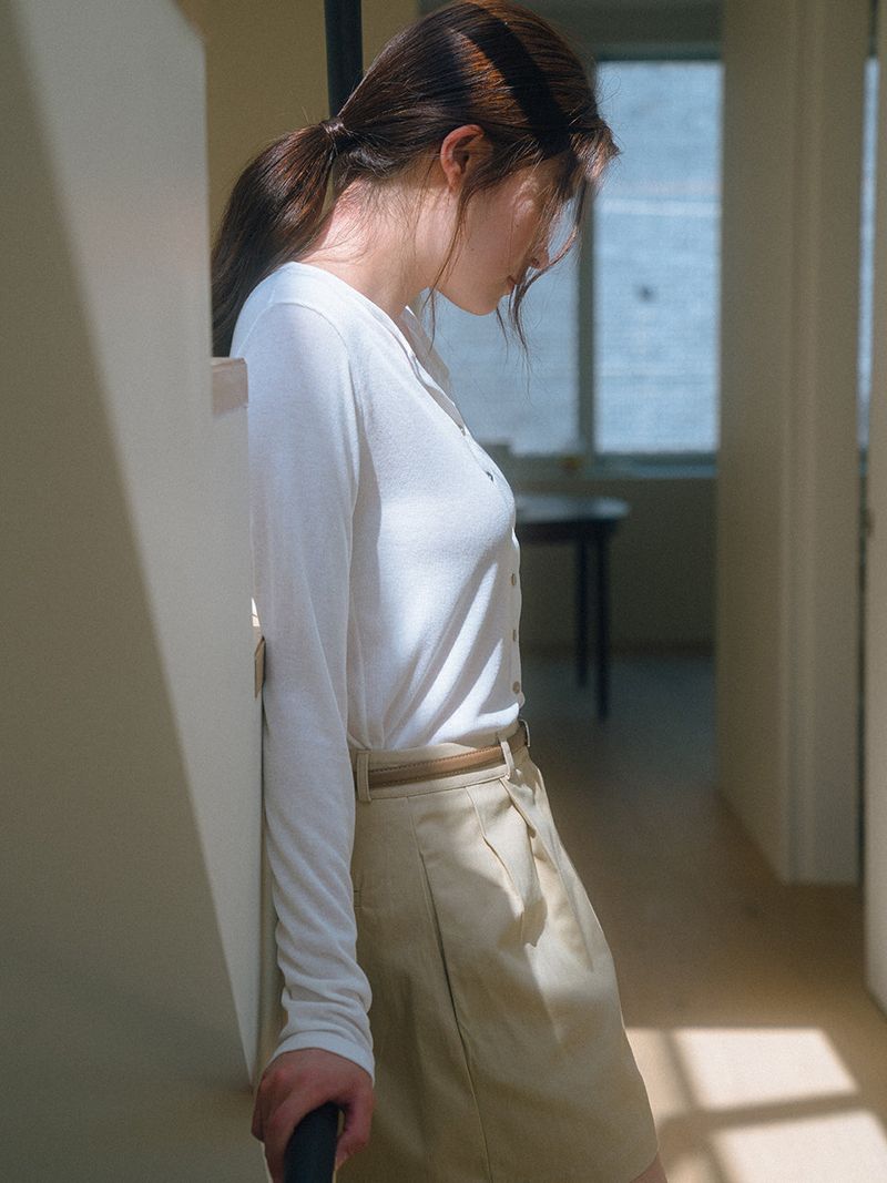 Soft Rayon Cardigan - Ivory