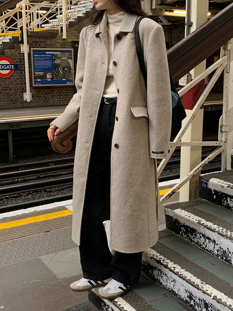 [MADE] Elton Stitch Wool Handmade Long Coat