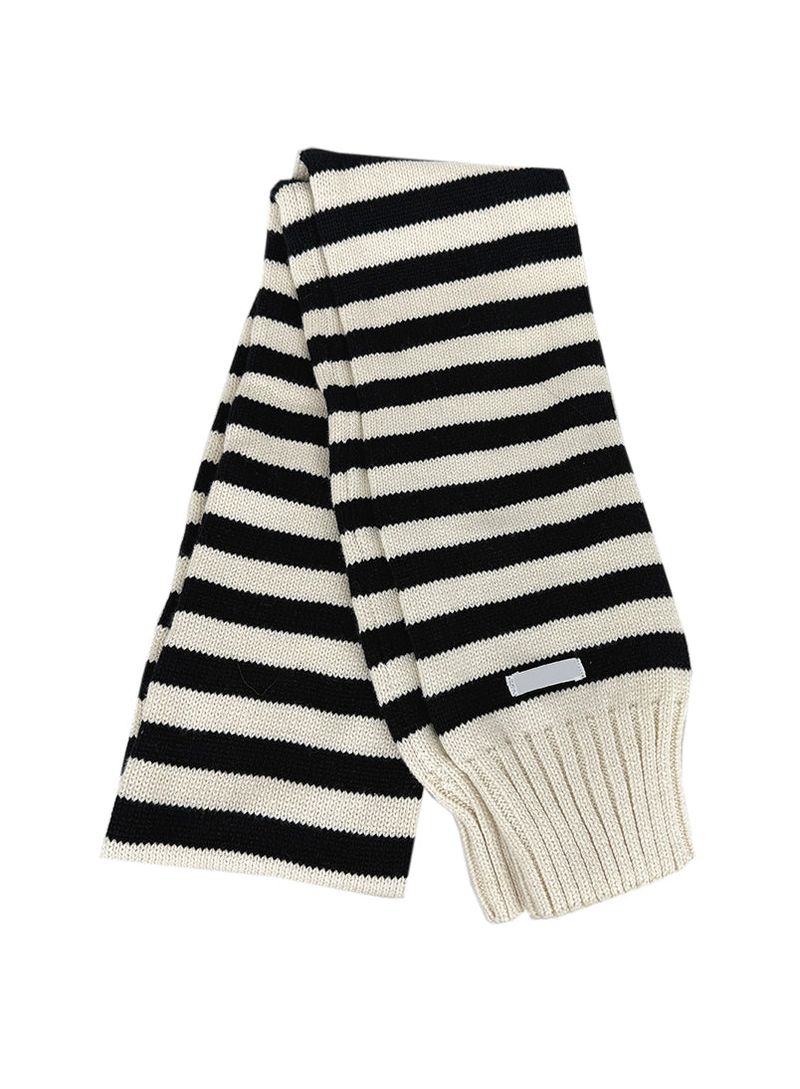 KNIT STRIPE MUFFLER (2C)