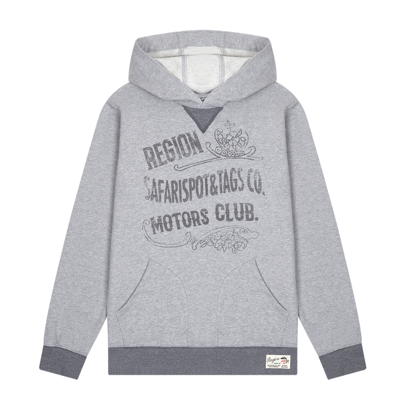 safarispot(サファリスポット)の「 1/2 REGION MOTORS CLUB PUB RECIPE HOODIE (GRAY)(Tops)」