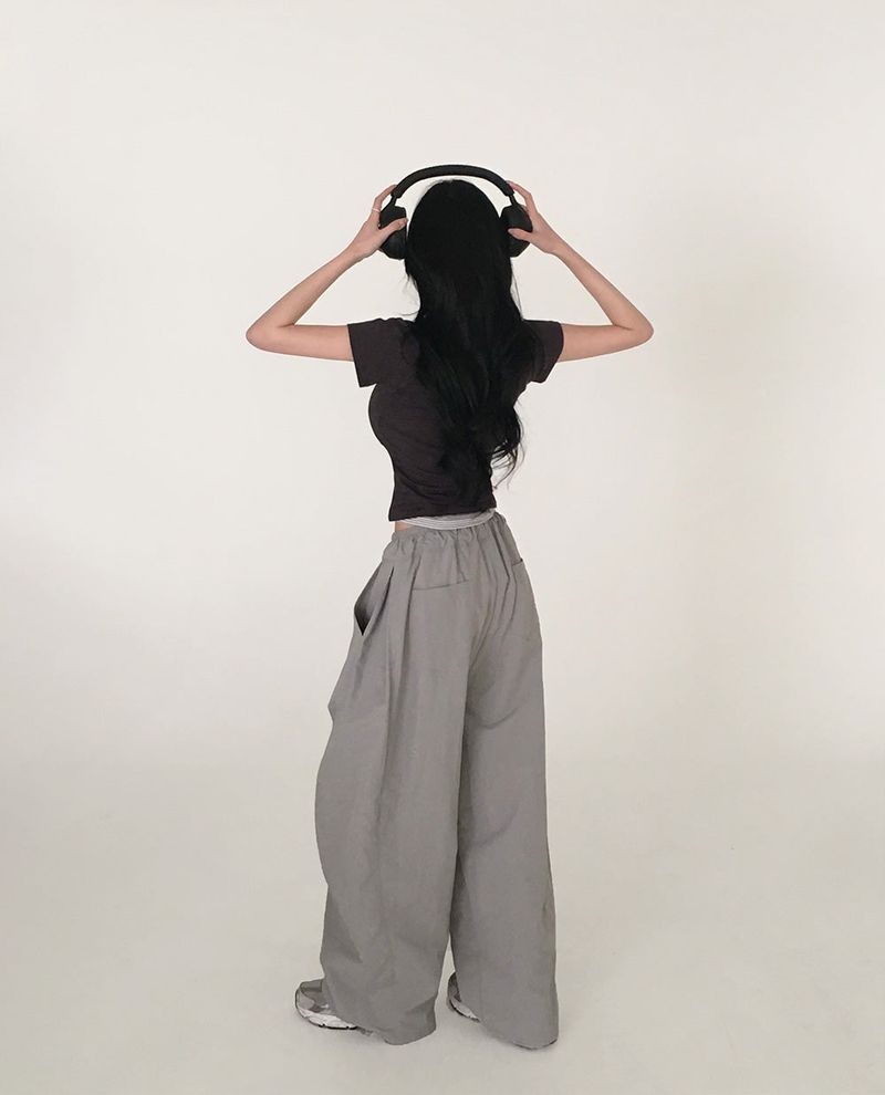 [MADE] Dump, folding nylon wide pants