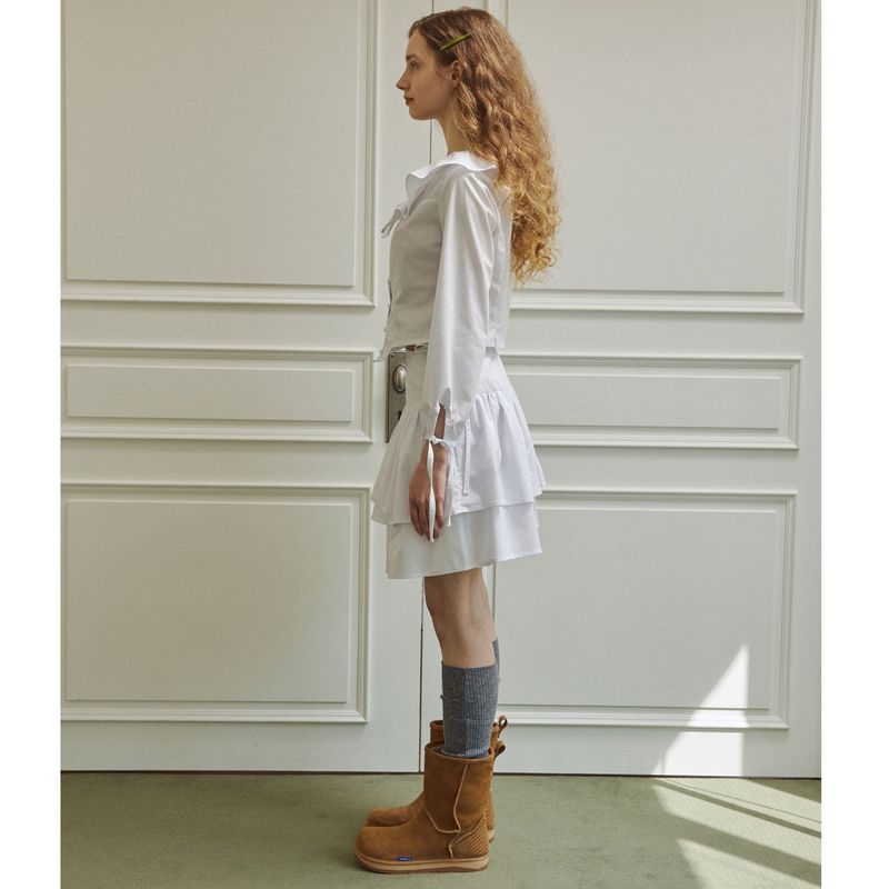 Droplet blouse (white)