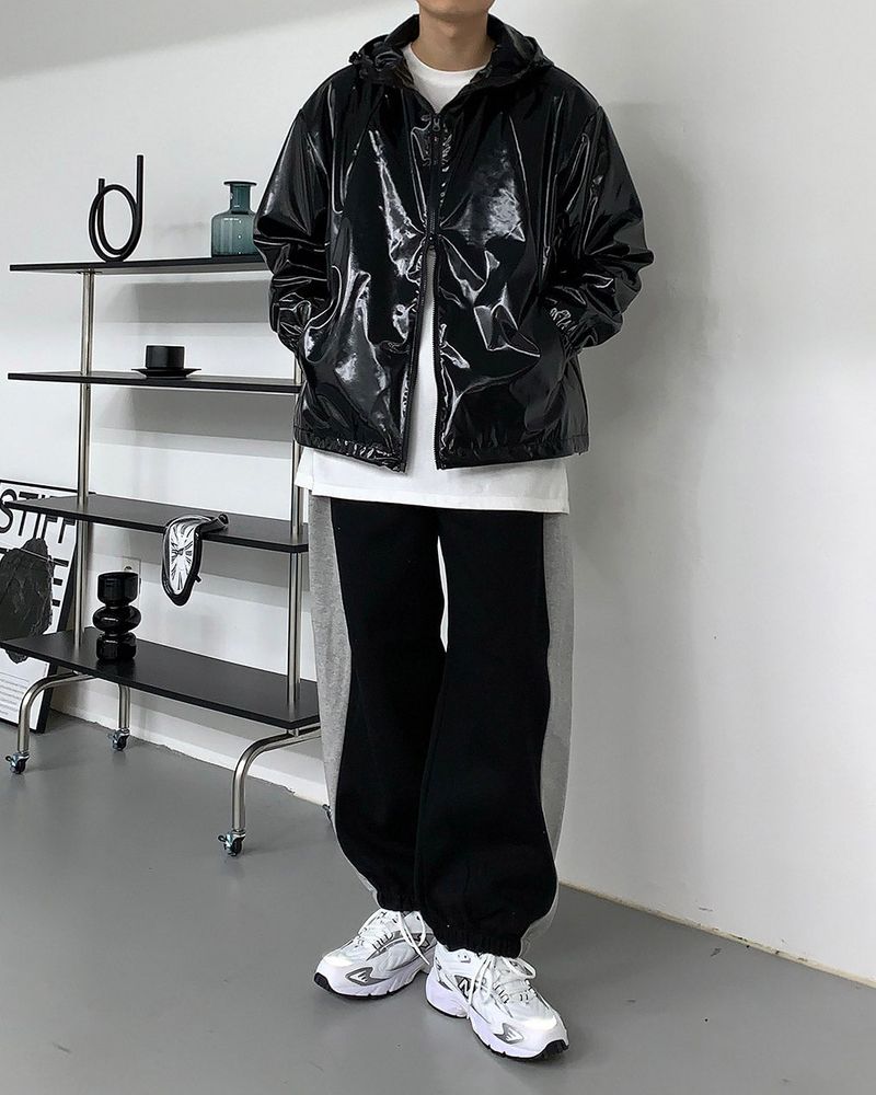 RH Pendant Enamel Leather Jacket (3 colors)