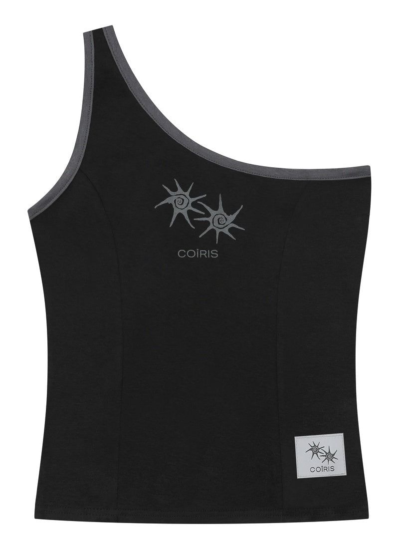COIRIS（コイリス）の「ダゼワンショルダースリムラインスリーブレス (2COLOR)（トップス）」