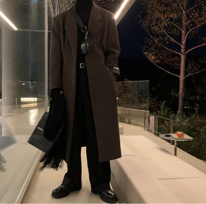 Divine Dart Maxi Overfit Wool Coat