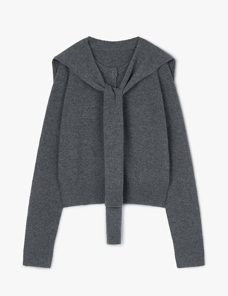 SHAWL SET CARDIGAN (GREY)