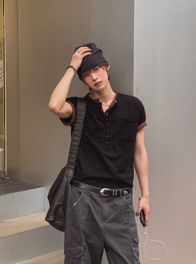 The Line Snap Leather Bag