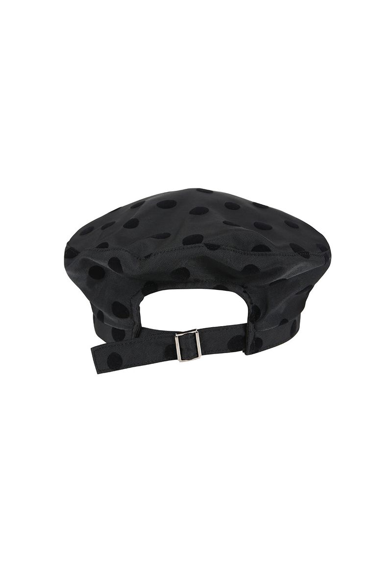 DOT BERET HAT / BLACK