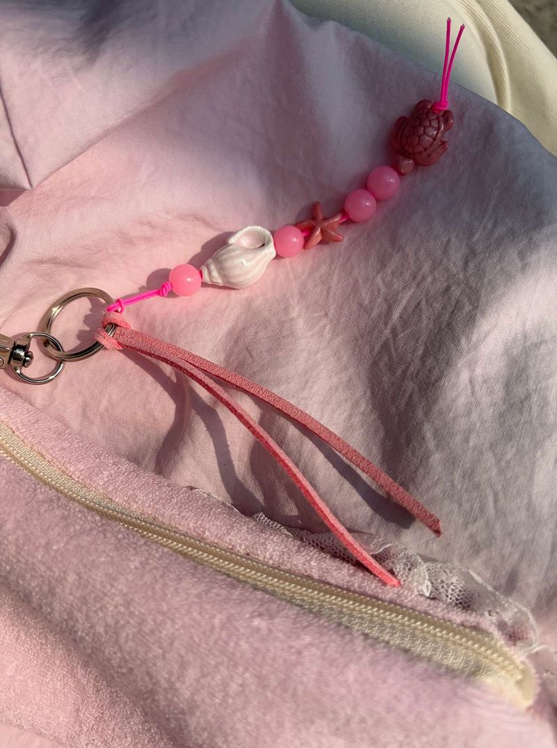 Piece of sea key chain