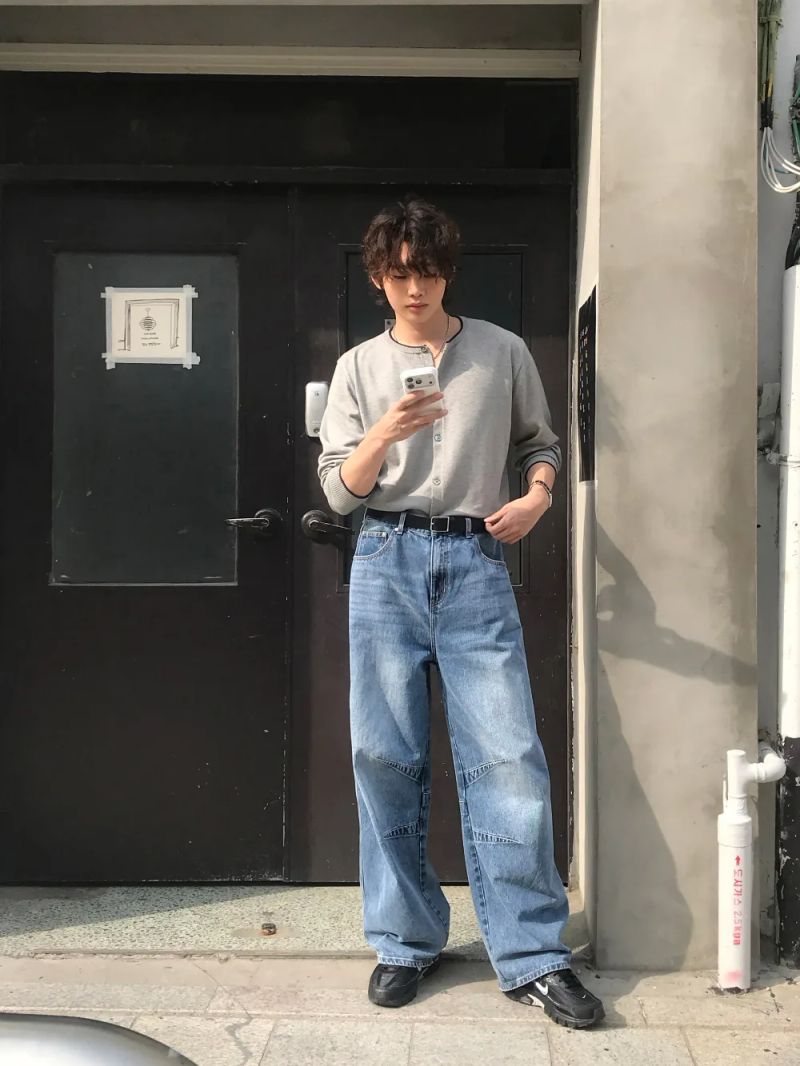 [1+1] LMN All Day Paneled Wide Denim Pants (7 colors)