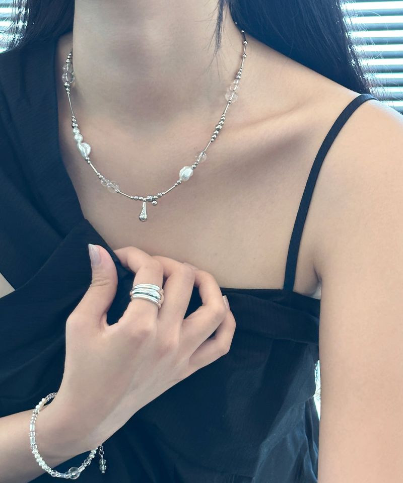 vintage bell rod necklace