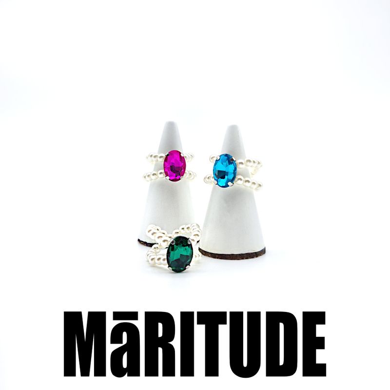 CIRCLE CUBIC RINGS (3COLOR)