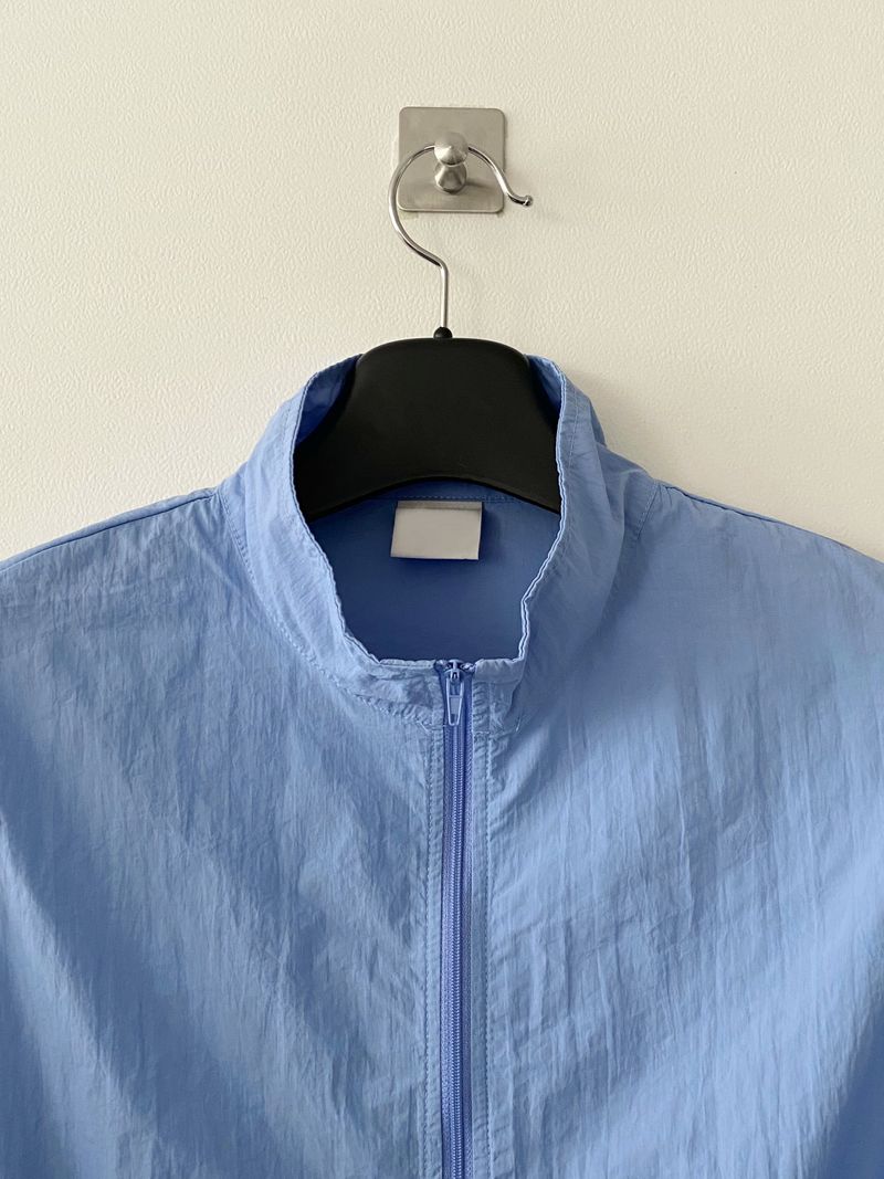 Anyway crop windbreaker