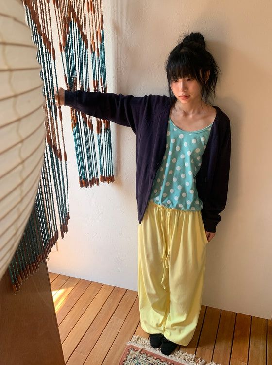 Minaru Loose Fit String Dot Sleeveless