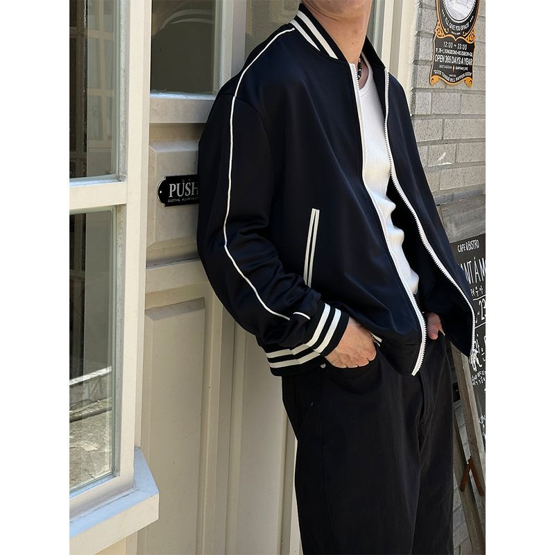 LAURANT（ロラン）の「[UNISEX] パイピングクロップ2ウェイブルゾン (2color)（ジャケット/アウター）」