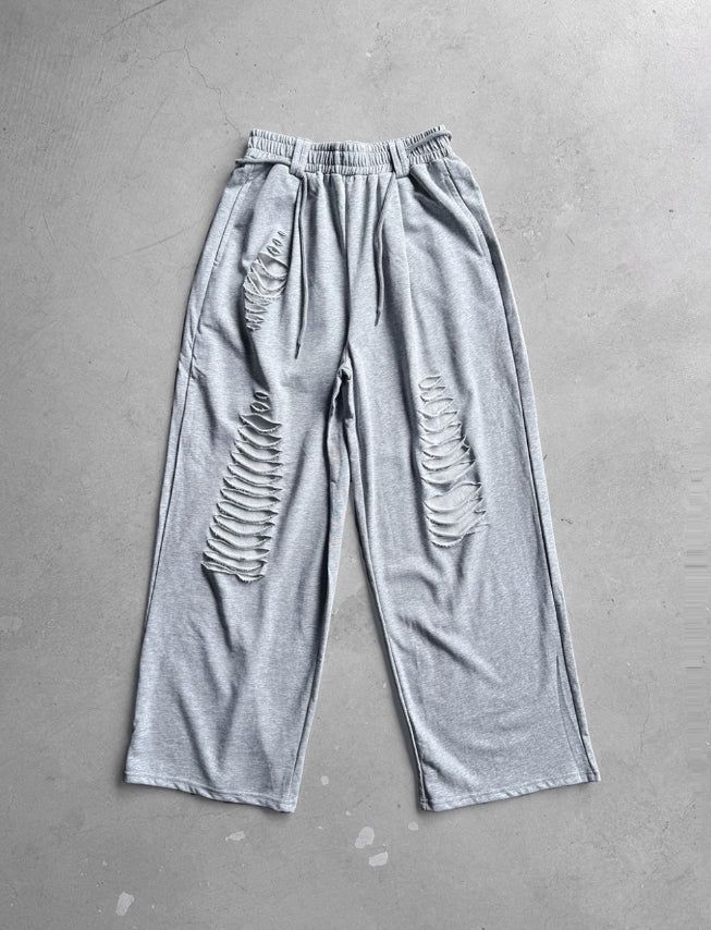Fray Cutout Sweatpants