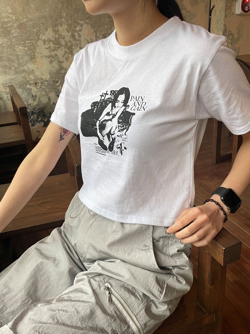 Old vintage crop t
