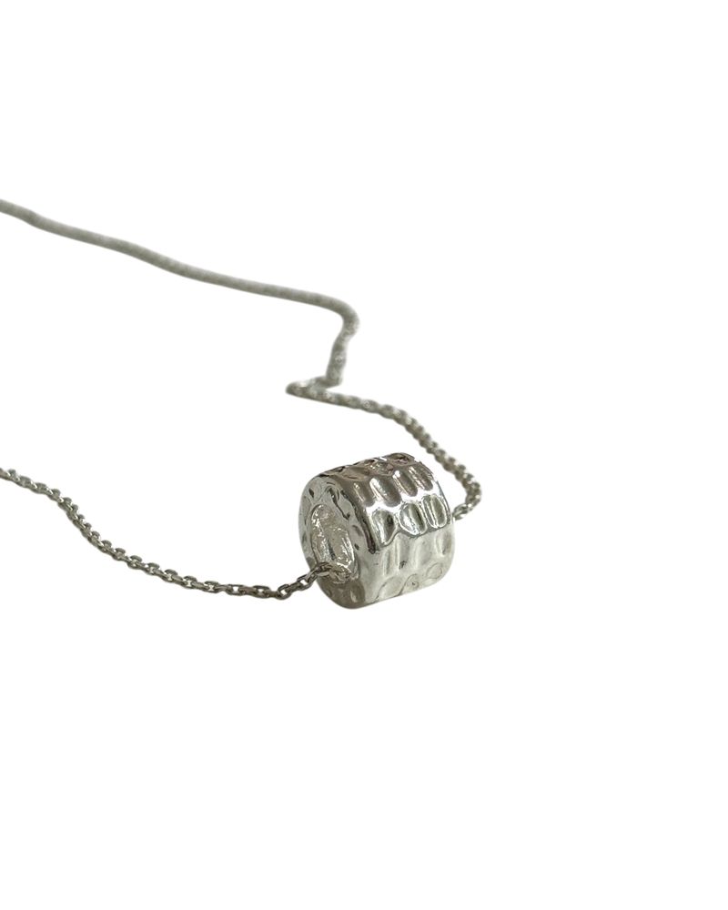 Zen ring necklace (silver)