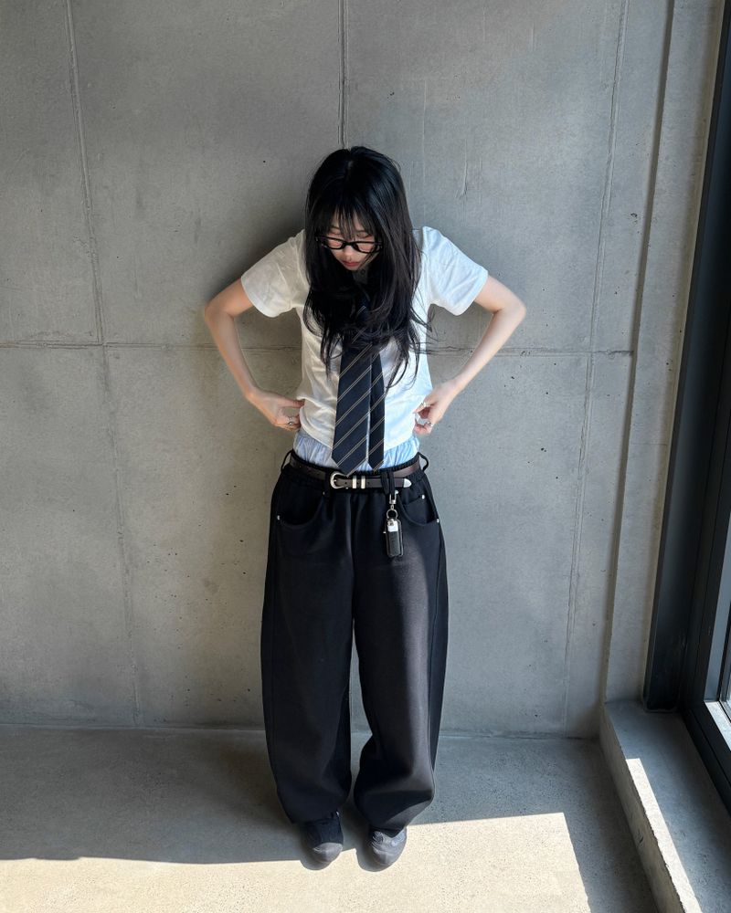 Belt sweat pants (Unisex)