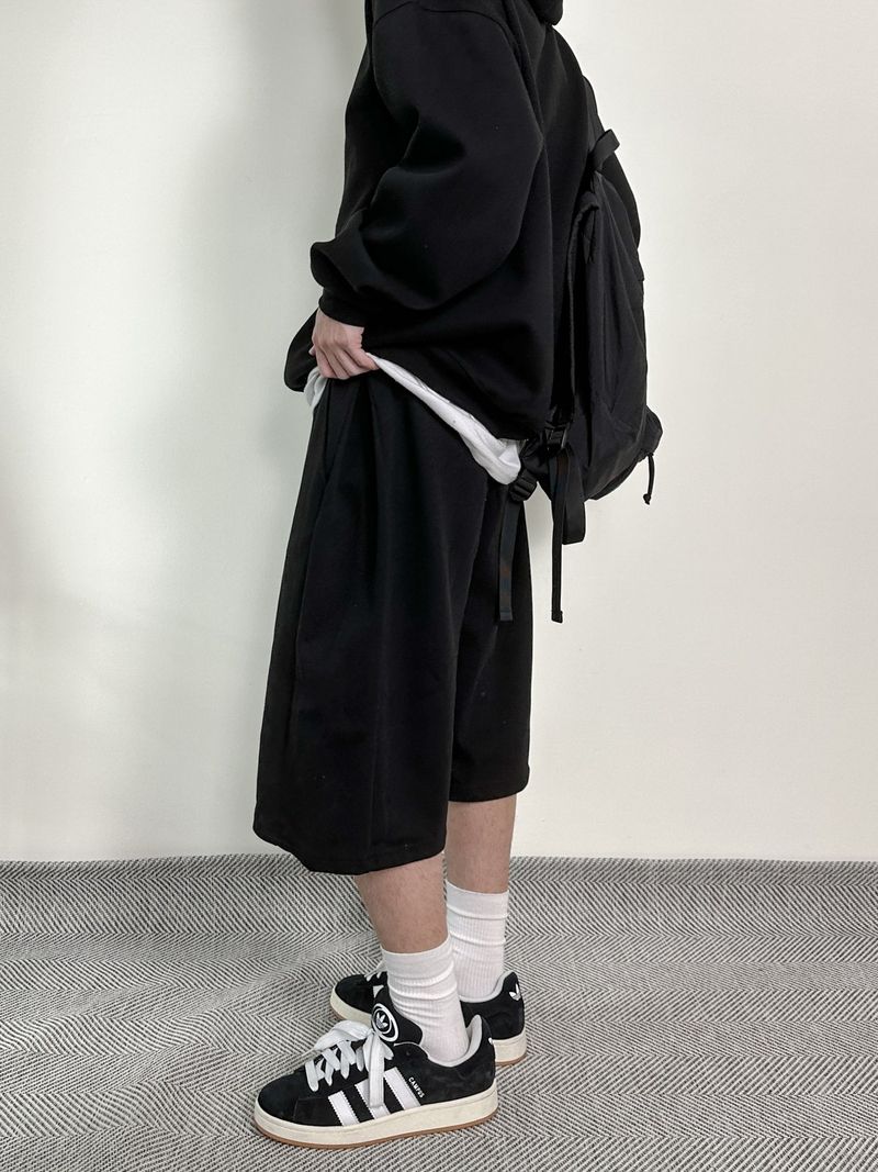 Mg Side folding bermuda pants