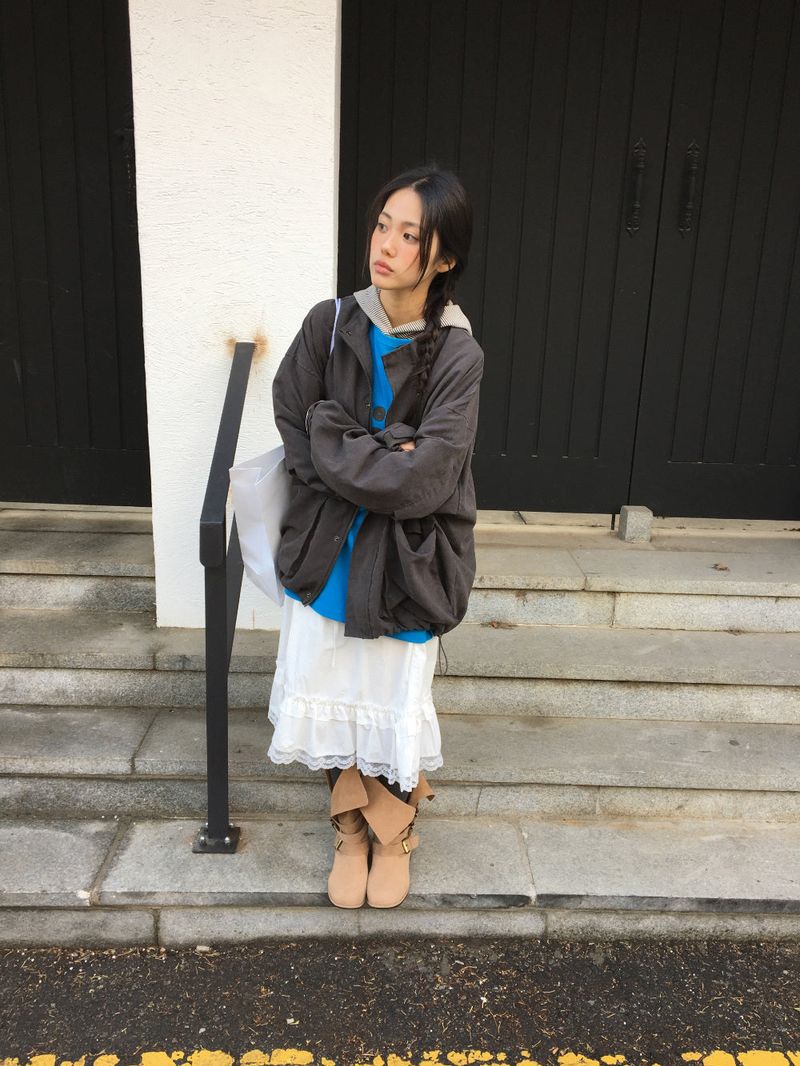 Pudding Ruffle Skirt (2color)