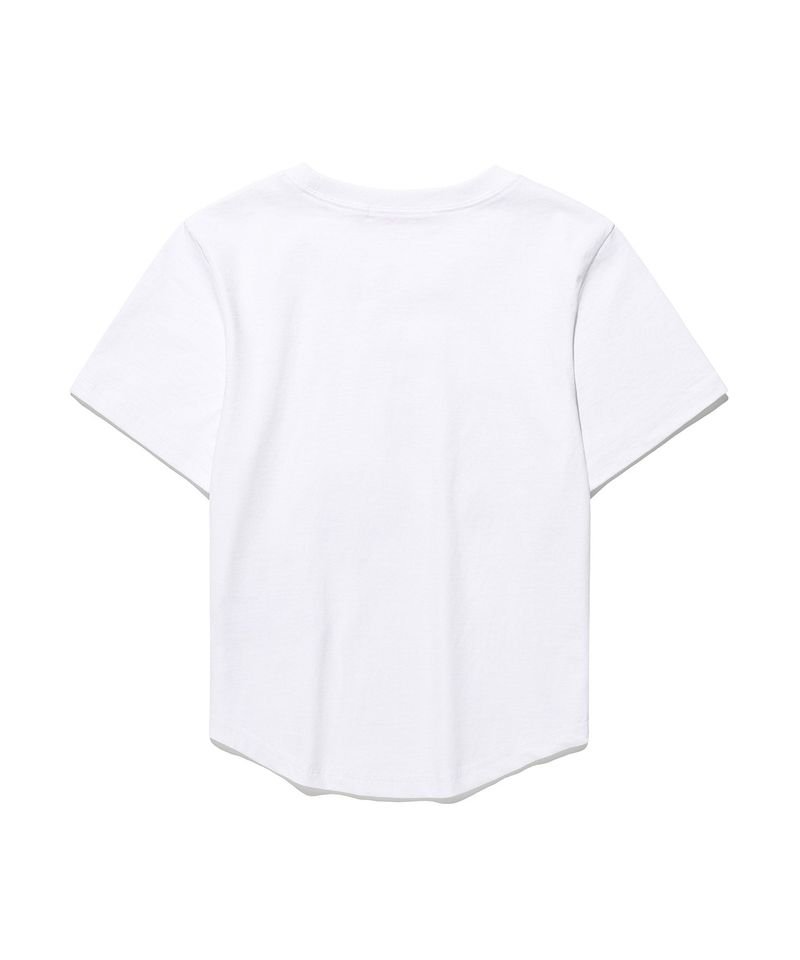 Messy Kiss Logo App Tee White(red) (KIB6MFT504B)
