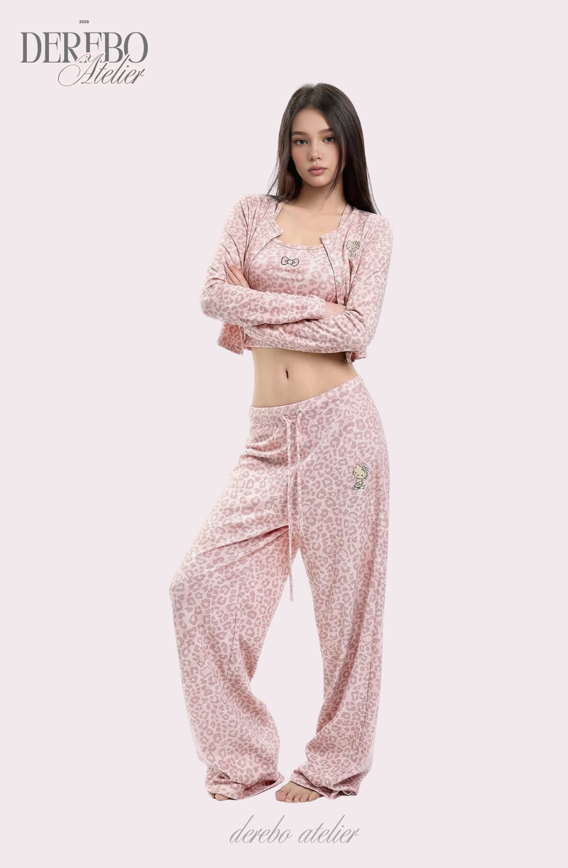 Mob Leopard Three-Piece Trading Set-up (SLEEVELESS TOP)