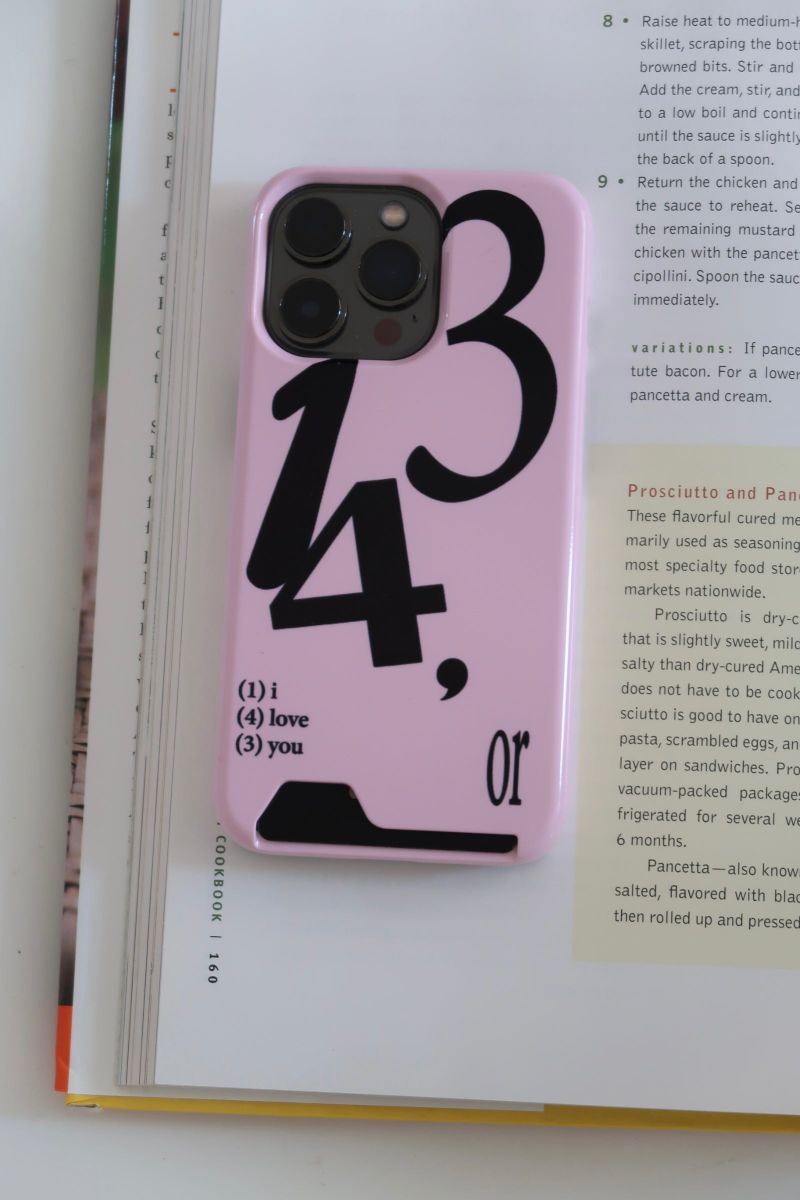 [MADE] 143 card case (pink/black)