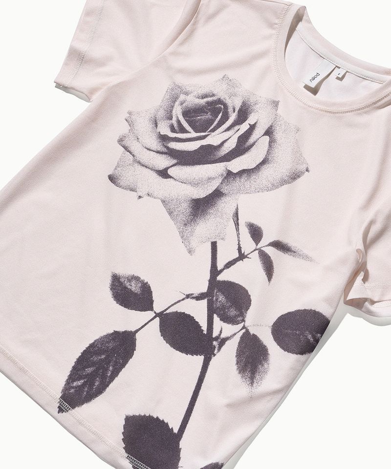 Rose Printed T-shirt - Ivory