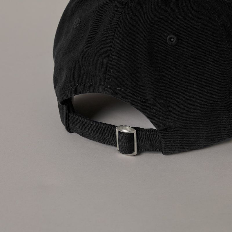 Washed Logo Ball Cap (Black/White)
