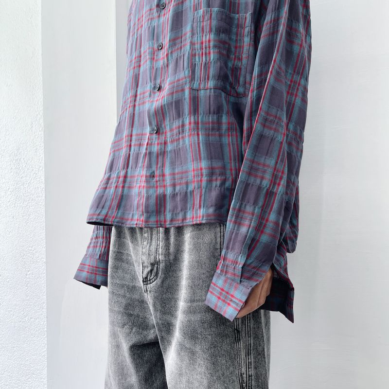 Dusk Blue Plaid Shirt