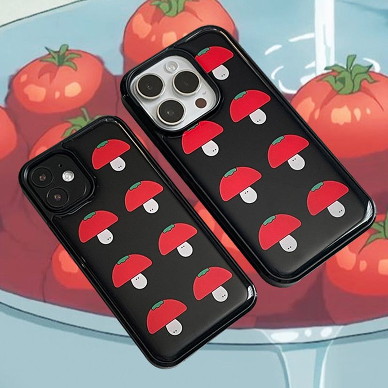 Ohyeah Nice Sohot（オナッソ）の「トマトブラックエポキシフォンケース（スマホグッズ/小物）」