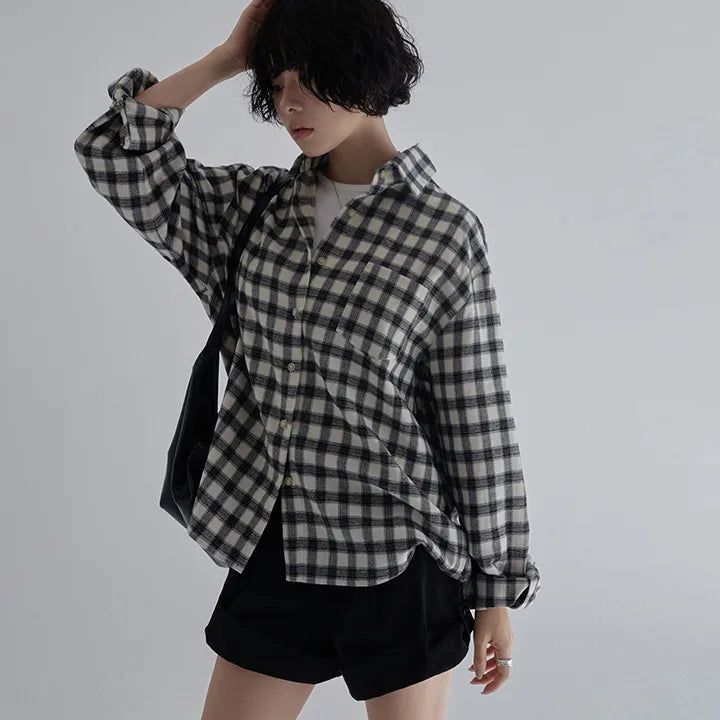 [Made] [Coneve] Loose-Fit Check Shirt