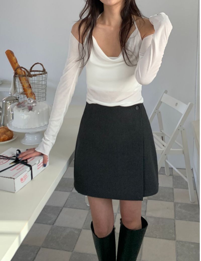 Rie cardigan sleevless set