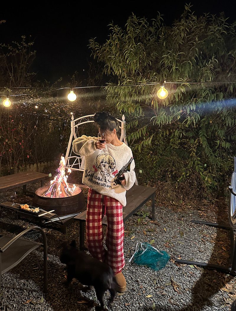 Anvely Checkered Sleep Pajamas Set