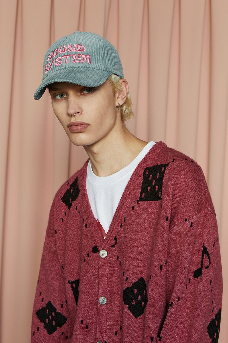 MUSIC ARGYLE CARDIGAN / PINK