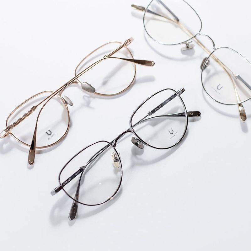 Knouun Round titanium glasses CODE. 102. F Gray