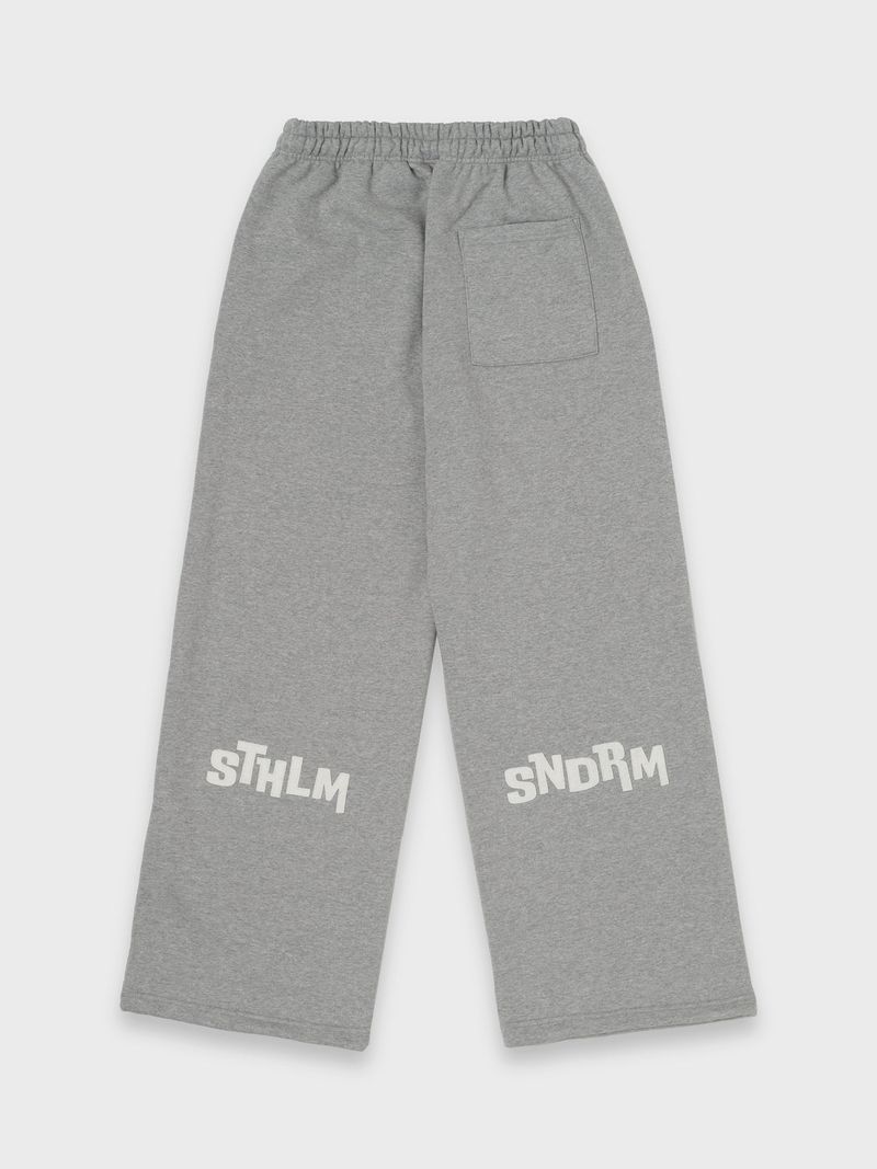 アップリケスウェットパンツ - グレー