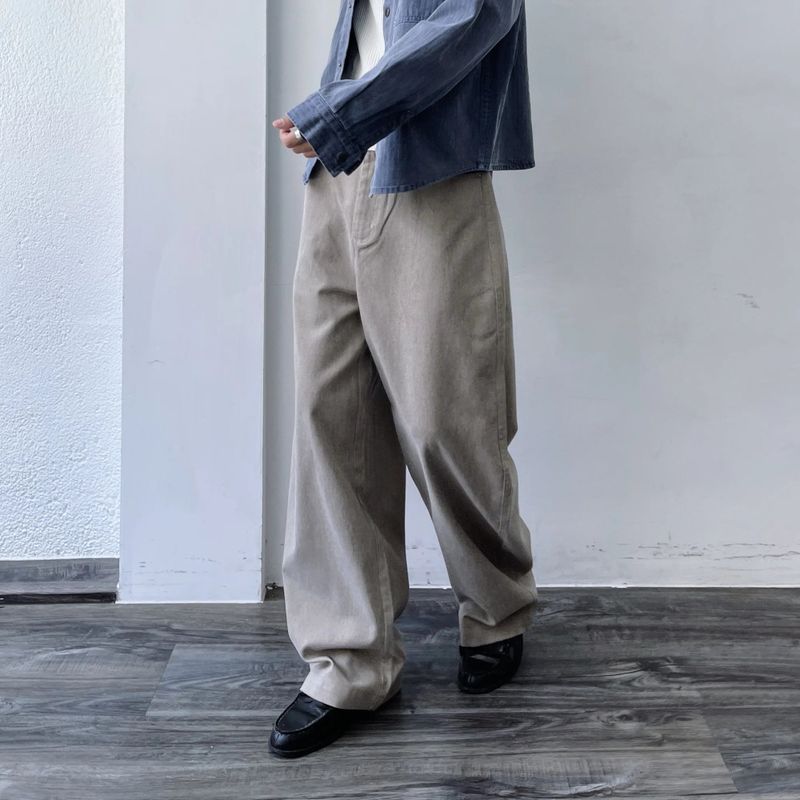 Washed Balloon Wide Trousers