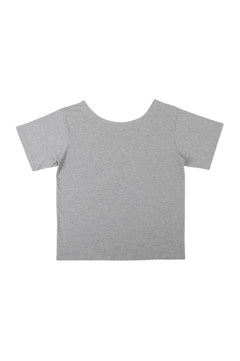 MELTING ROSE TEE #GREY