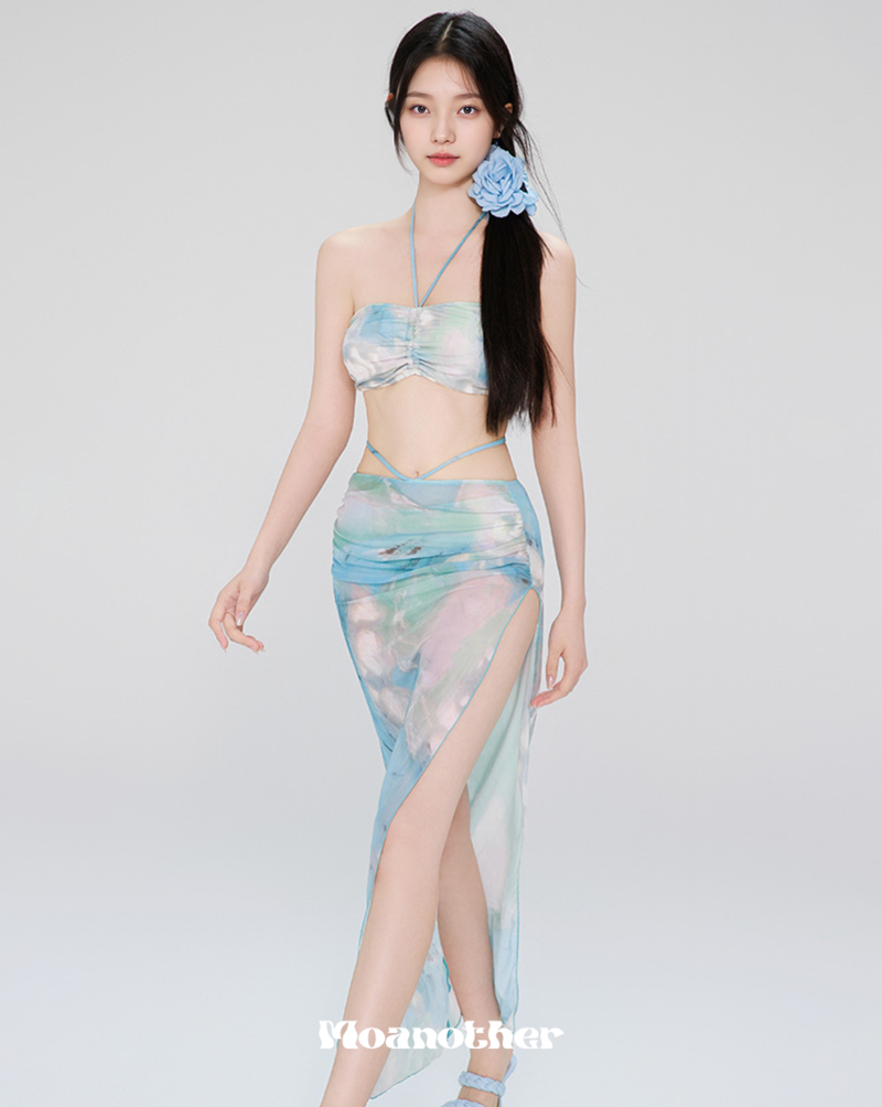 Watercolor 4Piece Bikini Set